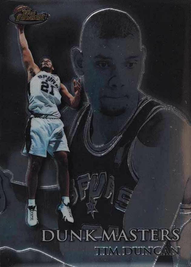 1999 Finest Dunk Masters Tim Duncan #DM14 Basketball Card
