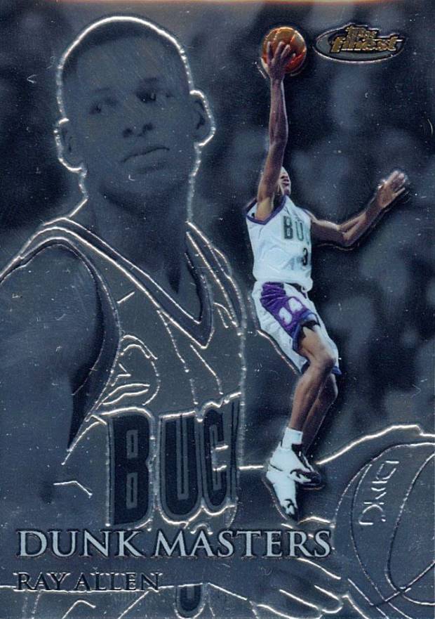 1999 Finest Dunk Masters Ray Allen #DM10 Basketball Card