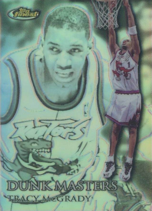 1999 Finest Dunk Masters Tracy McGrady #DM7 Basketball Card