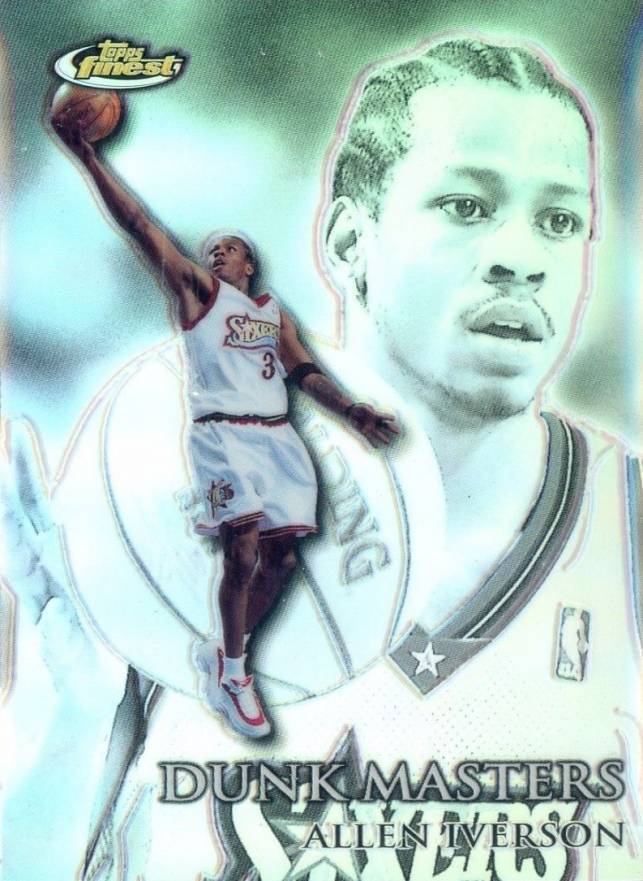 1999 Finest Dunk Masters Allen Iverson #DM12 Basketball Card