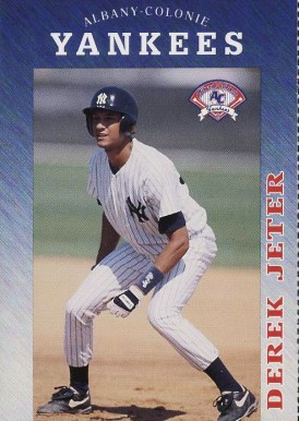 1994 Albany-Colonie Yankees Yearbook Derek Jeter # Baseball Card