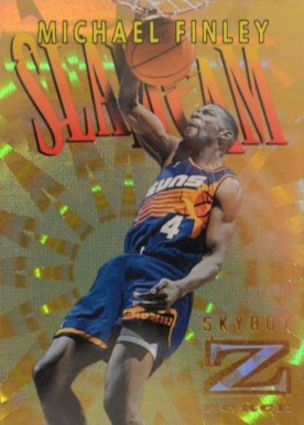 1996 Skybox Z-Force Slam Cam Michael Finley #SC2 Basketball Card