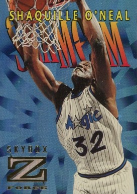 1996 Skybox Z-Force Slam Cam Shaquille O'Neal #SC9 Basketball Card