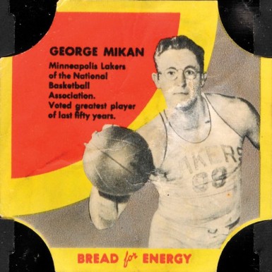 1950 Fischer's Bread for Energy   George Mikan # Basketball Card
