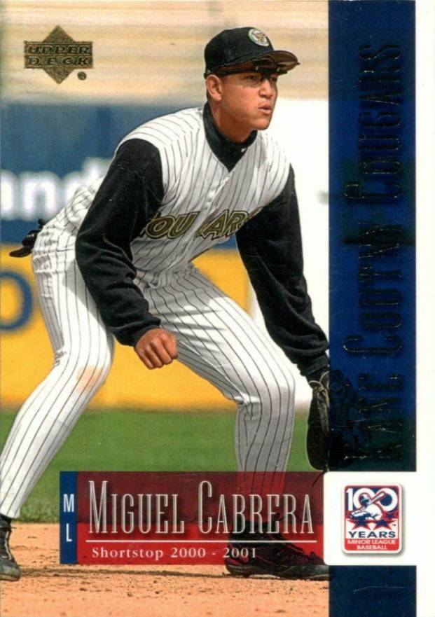 2001 Upper Deck Minor League Centennial Miguel Cabrera #77 Baseball Card