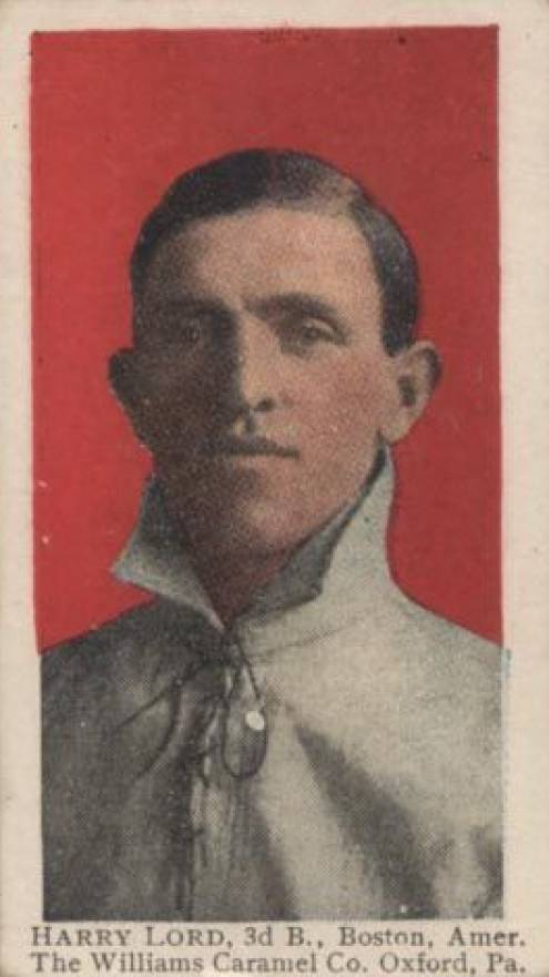 1910 Williams Caramel Harry Lord, 3rd B., Boston, Amer. # Baseball Card