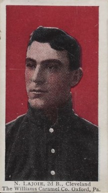 1910 Williams Caramel N. Lajoie, 2nd B., Cleveland # Baseball Card