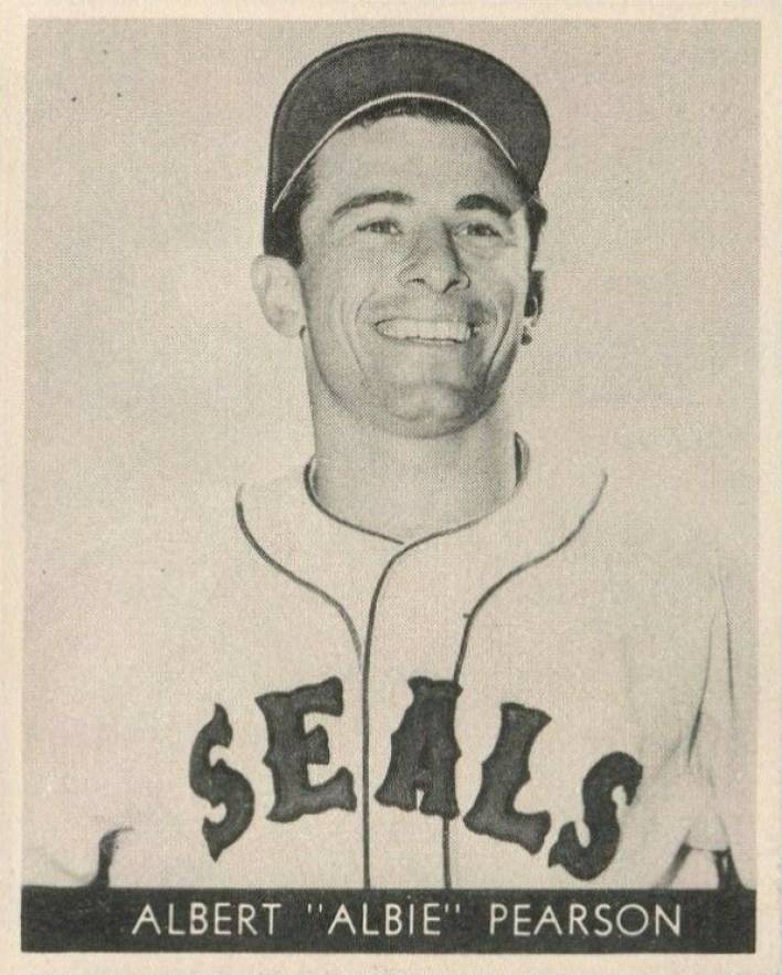1957 Golden State Dairy S.F. Seals Stickers Albert "Albie" Pearson # Baseball Card