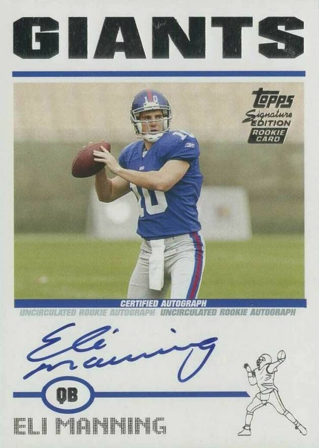 2004 Topps Signature Edition Eli Manning #90 Football Card