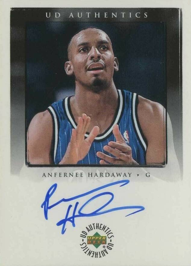 1998 Upper Deck Black Diamond UD Authentics Anfernee Hardaway #AH Basketball Card