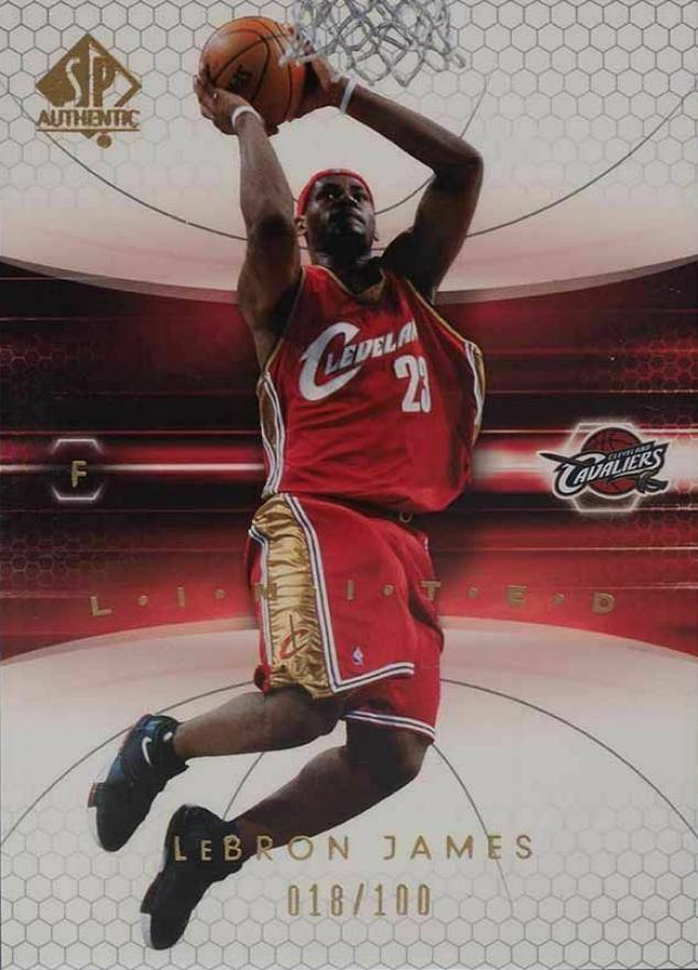 2004 SP Authentic  LeBron James #14 Basketball Card