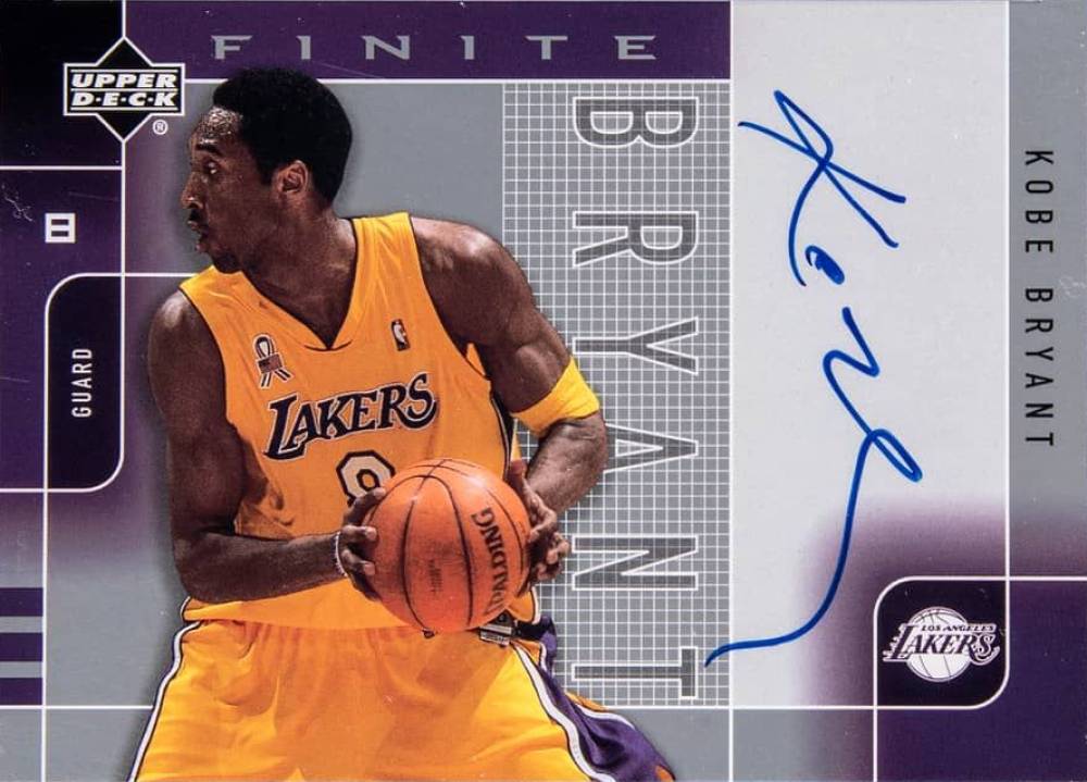 2002 Upper Deck Finite Finite Signatures Kobe Bryant #KB-A Basketball Card