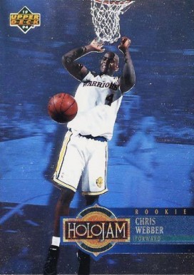1993 Upper Deck Holojam Chris Webber #H28 Basketball Card