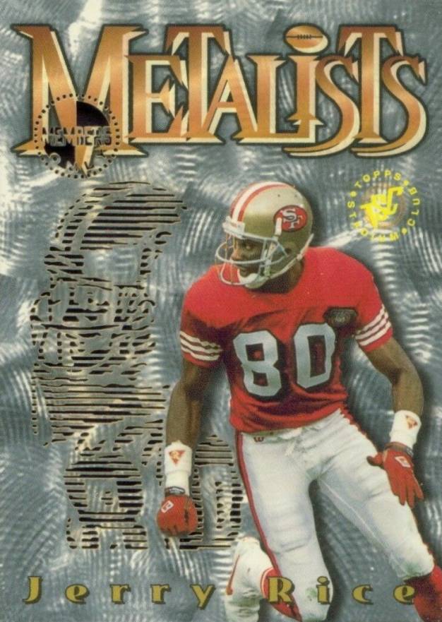 1995 Stadium Club Metalists Jerry Rice #M1 Football Card