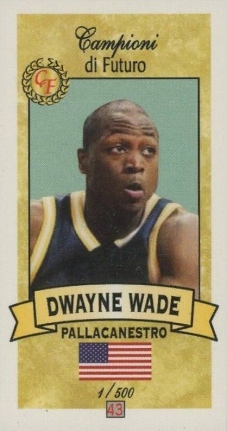 2003 Campioni Di Futuro Dwyane Wade #43 Basketball Card