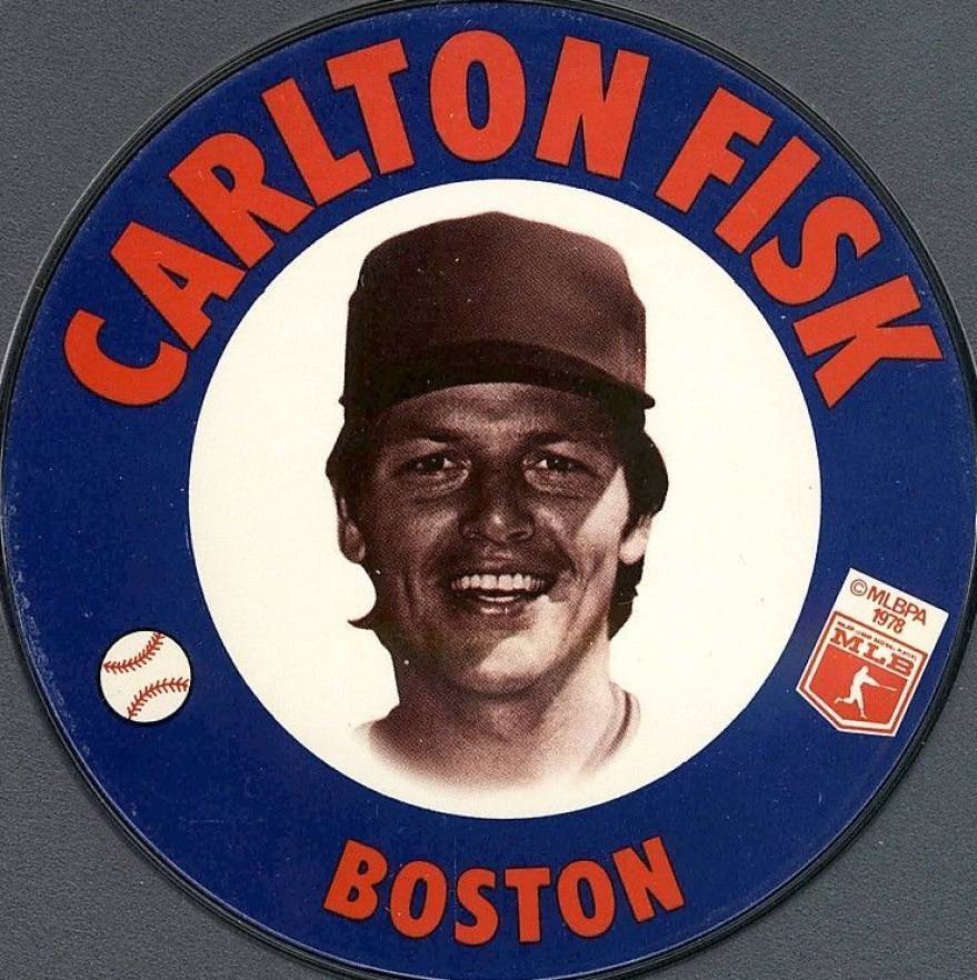 1978 Papa Gino's Discs Carlton Fisk #25 Baseball Card