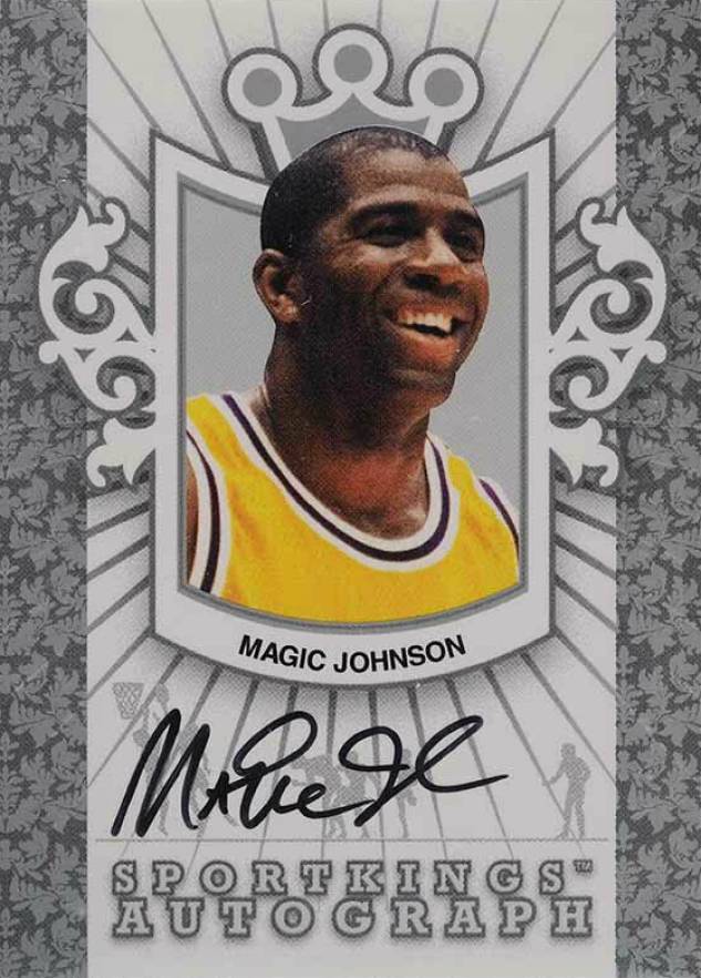 2007 SportsKings Autograph Magic Johnson #A-MJ Basketball Card