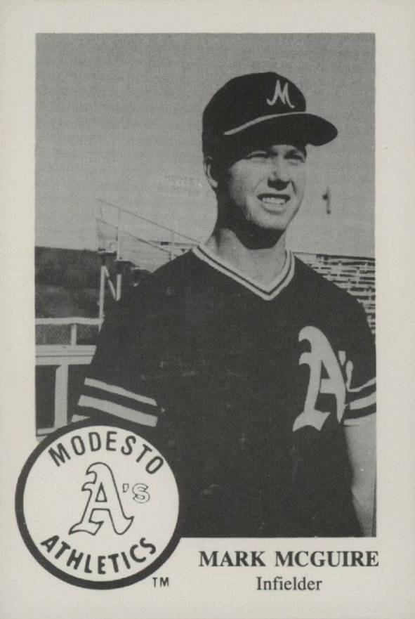 1985 Chong Modesto A's Mark McGwire #17 Baseball Card