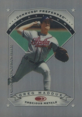 1997 Donruss Preferred Precious Metals Greg Maddux #3 Baseball Card