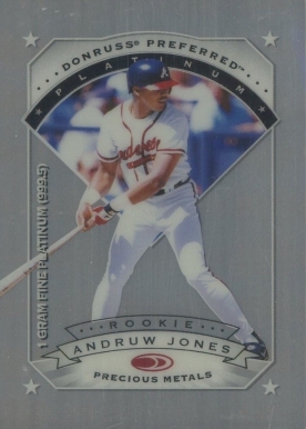 1997 Donruss Preferred Precious Metals Andrew Jones #23 Baseball Card