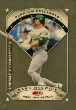 1997 Donruss Preferred Precious Metals Mark McGwire #9 Baseball Card