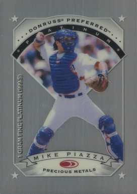 1997 Donruss Preferred Precious Metals Mike Piazza #20 Baseball Card