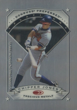 1997 Donruss Preferred Precious Metals Chipper Jones #16 Baseball Card