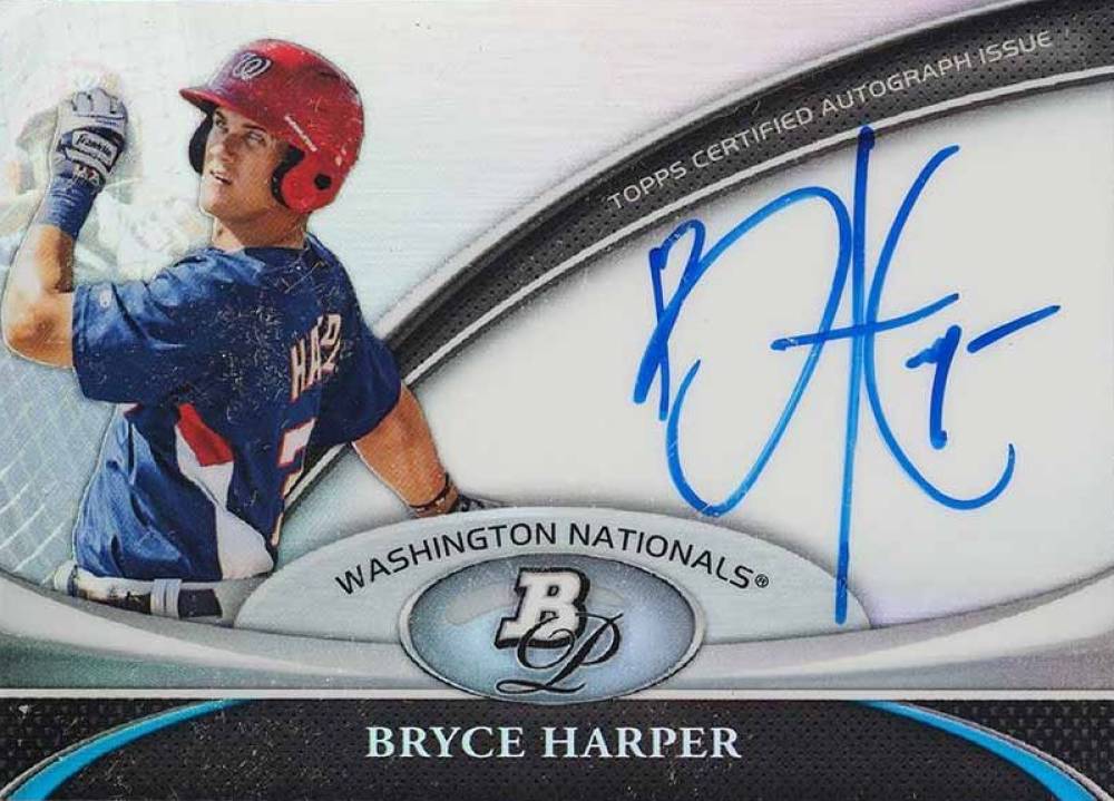 2011 Bowman Platinum Prospects Autographs Bryce Harper #BH Baseball Card
