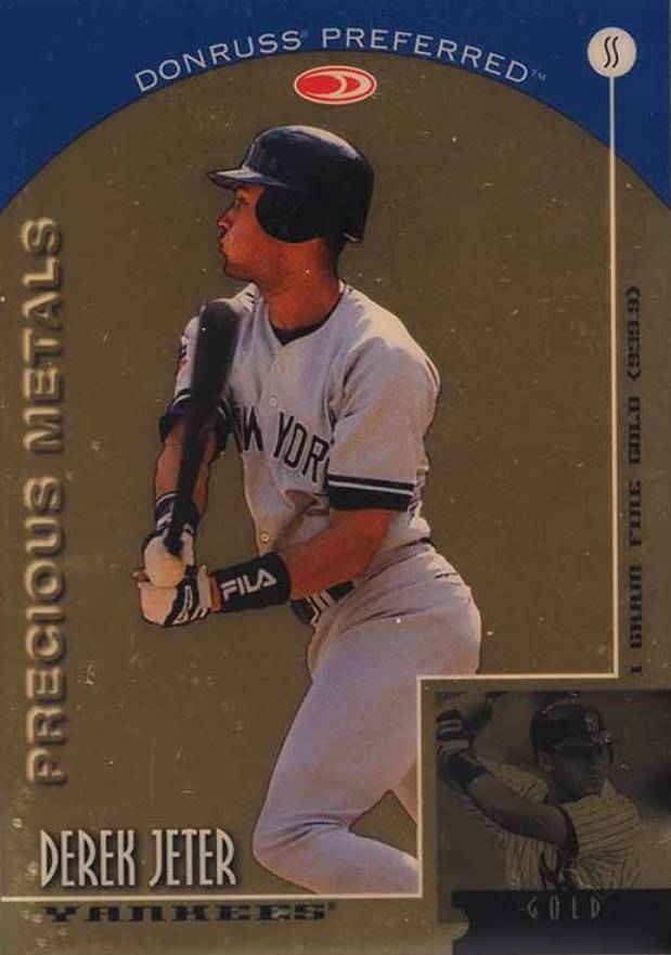 1998 Donruss Preferred Precious Metals Derek Jeter #9 Baseball Card
