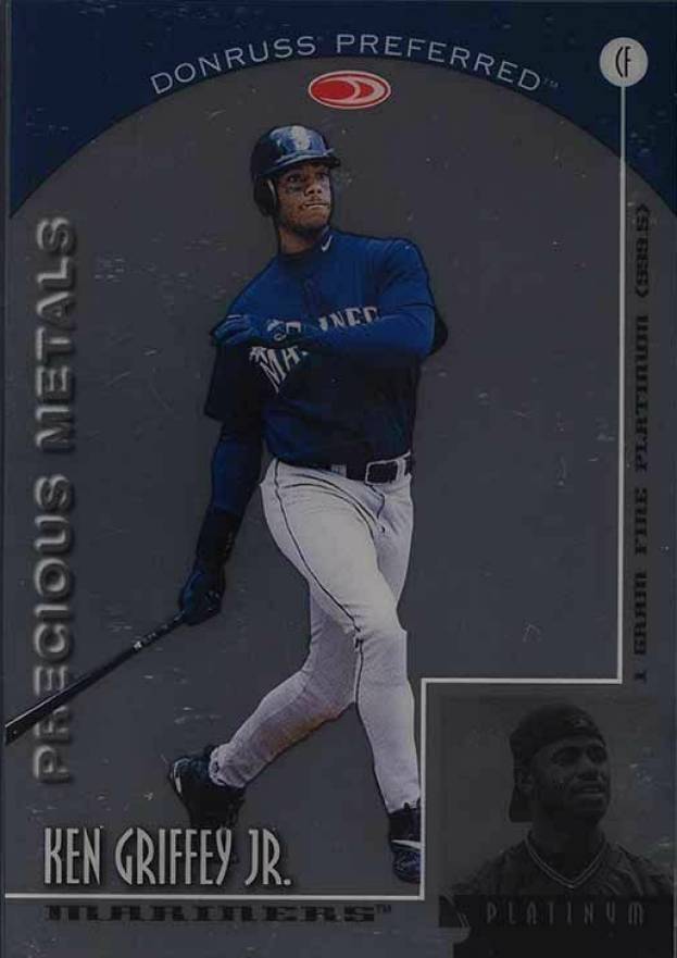 1998 Donruss Preferred Precious Metals Ken Griffey Jr. #1 Baseball Card