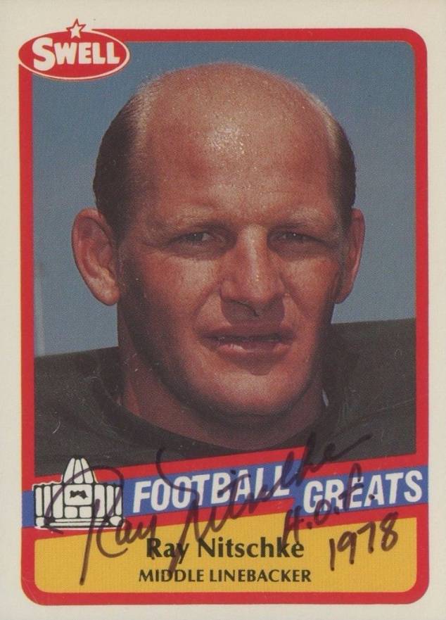1989 Swell Greats Ray Nitschke #96 Football Card