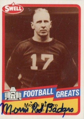 1989 Swell Greats Morris Badgro #107 Football Card