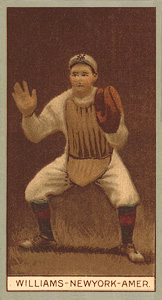 1912 Brown Backgrounds Red Cycle Bob Williams #196 Baseball Card