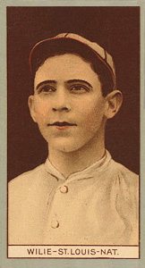 1912 Brown Backgrounds Red Cycle Ernest Wilie #195 Baseball Card