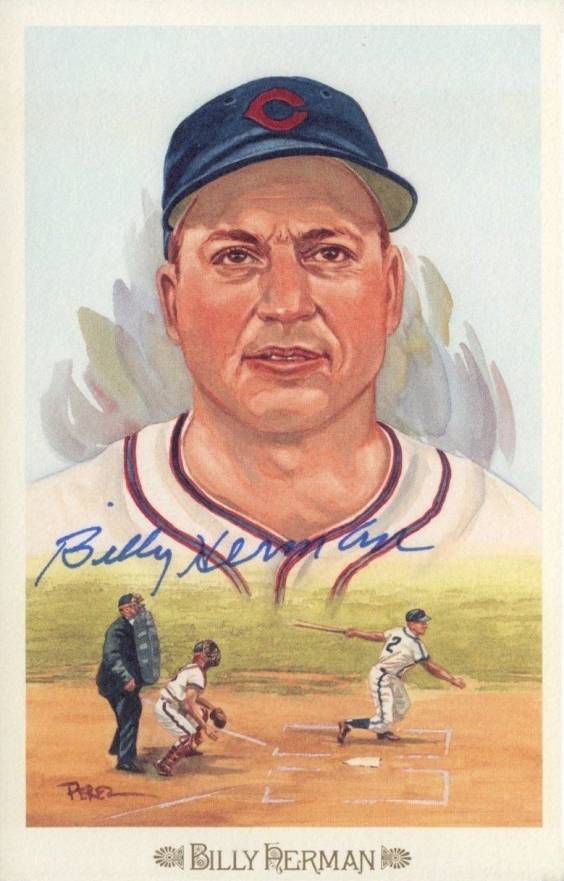 1989 Perez-Steele Celebration Postcard Billy Herman #17 Baseball Card