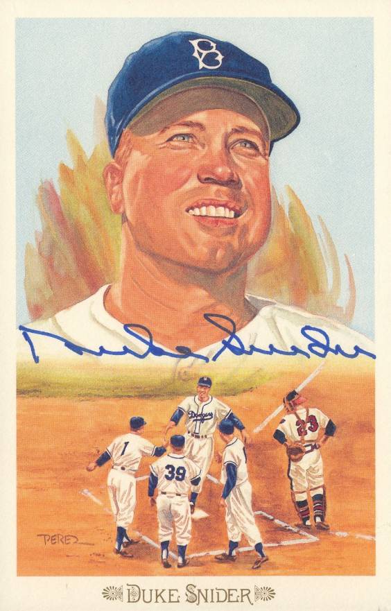 1989 Perez-Steele Celebration Postcard Duke Snider #38 Baseball Card