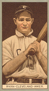 1912 Brown Backgrounds Red Cycle J.B. Ryan #158 Baseball Card