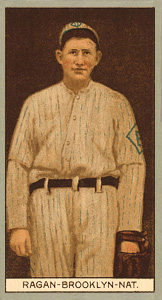 1912 Brown Backgrounds Red Cycle Don Carlos Ragan #153 Baseball Card