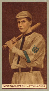 1912 Brown Backgrounds Red Cycle Ray Morgan #134 Baseball Card