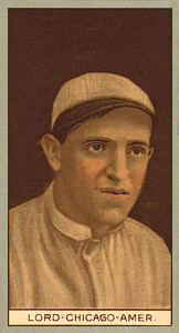 1912 Brown Backgrounds Red Cycle Harry Lord #111 Baseball Card