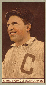 1912 Brown Backgrounds Red Cycle Paddy Livingston #108 Baseball Card