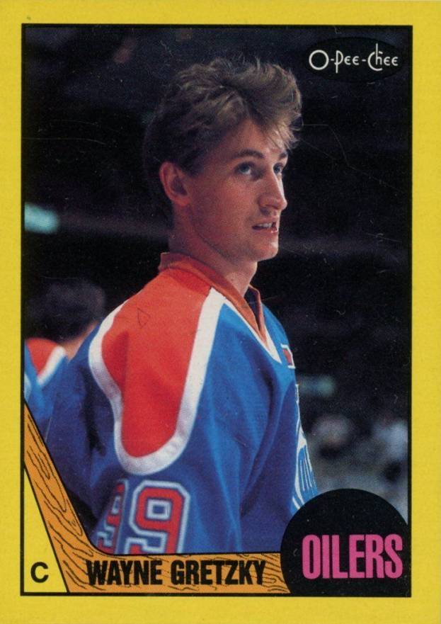 1987 O-Pee-Chee Box Bottoms-Hand Cut Wayne Gretzky #A Hockey Card