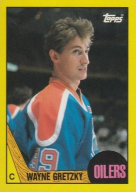 1987 Topps Box Bottoms-Hand Cut Wayne Gretzky #A Hockey Card