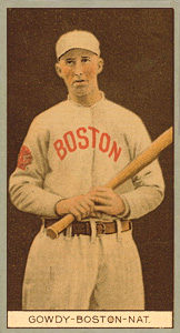 1912 Brown Backgrounds Red Cycle Harry Gowdy #67 Baseball Card