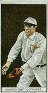 1912 Brown Backgrounds Red Cycle Del Gainor #63 Baseball Card