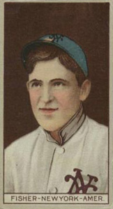 1912 Brown Backgrounds Red Cycle Ray Fisher #58 Baseball Card