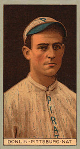 1912 Brown Backgrounds Red Cycle Mike Donlin #46 Baseball Card