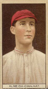 1912 Brown Backgrounds Red Cycle Rafael Almeida #3 Baseball Card