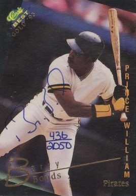 1993 Classic Best Gold Barry Bonds # Baseball Card