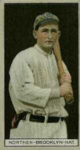 1912 Brown Backgrounds Red Cross Hub Northen #140 Baseball Card